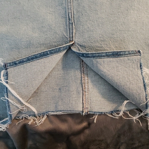 a.n.a Light Blue Denim Pencil Skirt - Picture 4 of 7